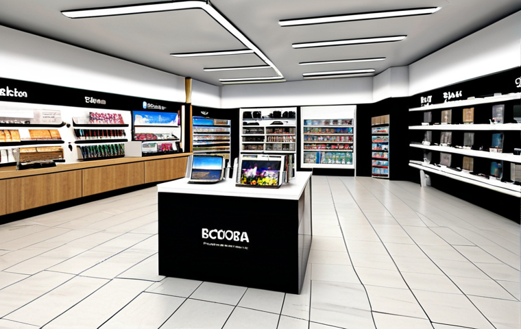 Modern Retail Convergence**

"A bright, modern retail store interior showcasing a blend of digital displays and physical product displays, fully clothed shoppers browsing casually, appropriate content, safe for work, professional store design, perfect anatomy, natural proportions, family-friendly environment, high-quality rendering."

**